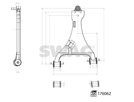 SWAG 33 10 3278 Track Control Arm 33103278: Buy near me in Poland at 2407.PL - Good price!