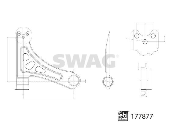 SWAG 33 10 4346 Track Control Arm 33104346: Buy near me in Poland at 2407.PL - Good price!