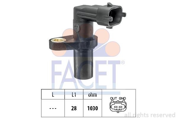 Facet 9.0697 Crankshaft position sensor 90697: Buy near me in Poland at 2407.PL - Good price!