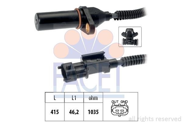 Facet 9.0810 Crankshaft position sensor 90810: Buy near me in Poland at 2407.PL - Good price!