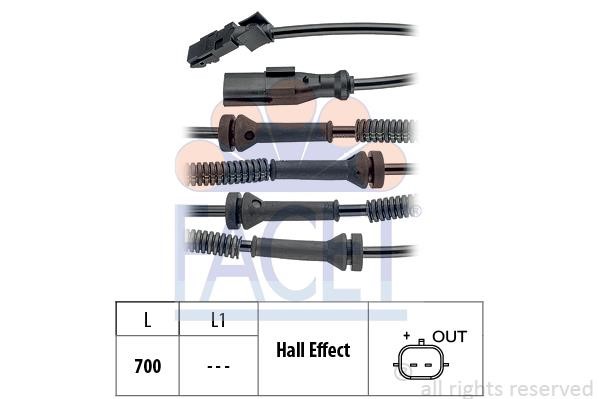 Facet 210146 Czujnik ABS 210146: Dobra cena w Polsce na 2407.PL - Kup Teraz!
