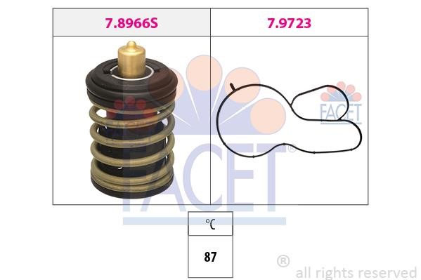 Facet 7.8966 Thermostat, coolant 78966: Buy near me in Poland at 2407.PL - Good price!