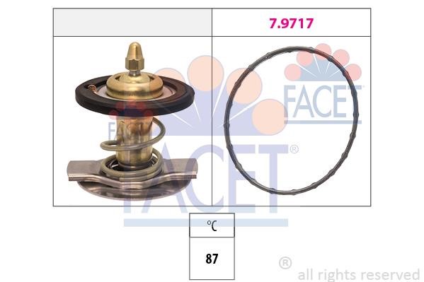 Facet 7.8442 Thermostat, coolant 78442: Buy near me in Poland at 2407.PL - Good price!