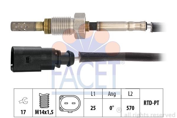 Facet 22.0241 Exhaust gas temperature sensor 220241: Buy near me in Poland at 2407.PL - Good price!