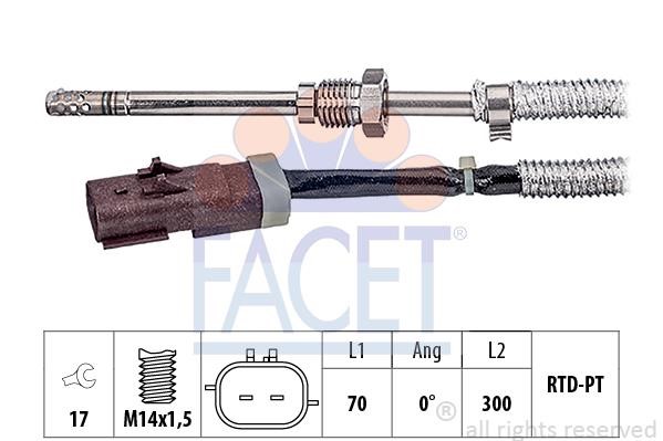 Facet 22.0362 Exhaust gas temperature sensor 220362: Buy near me in Poland at 2407.PL - Good price!