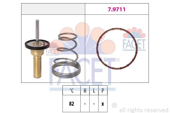 Facet 7.7978 Thermostat, coolant 77978: Buy near me in Poland at 2407.PL - Good price!
