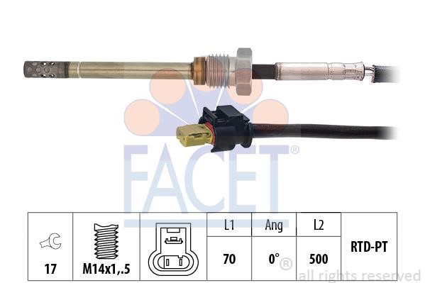 Facet 22.0305 Exhaust gas temperature sensor 220305: Buy near me in Poland at 2407.PL - Good price!
