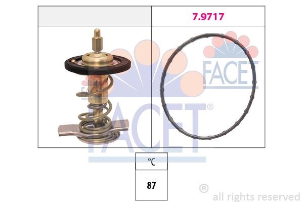 Facet 7.8511 Thermostat, coolant 78511: Buy near me in Poland at 2407.PL - Good price!