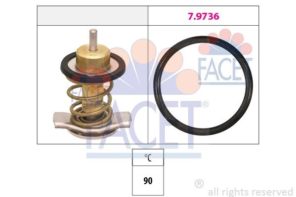Facet 7.7973 Thermostat, coolant 77973: Buy near me in Poland at 2407.PL - Good price!