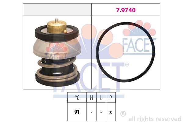 Facet 7.7977 Thermostat, coolant 77977: Buy near me in Poland at 2407.PL - Good price!