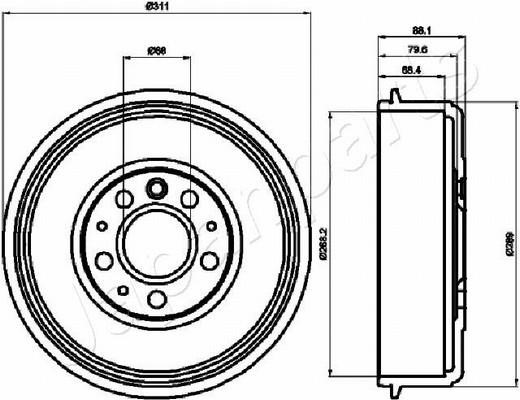 Japanparts TA-0914 Bremstrommel TA0914: Kaufen Sie zu einem guten Preis in Polen bei 2407.PL!