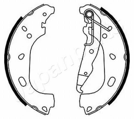 Japanparts GF-0402AF Колодки гальмівні барабанні, комплект GF0402AF: Приваблива ціна - Купити у Польщі на 2407.PL!