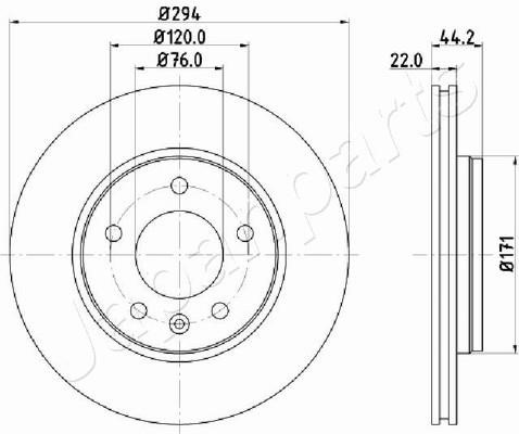 Japanparts DP-0925 Wentylowana tarcza hamulcowa z tyłu DP0925: Dobra cena w Polsce na 2407.PL - Kup Teraz!