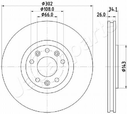 Japanparts DI-0635 Tarcza hamulcowa DI0635: Dobra cena w Polsce na 2407.PL - Kup Teraz!