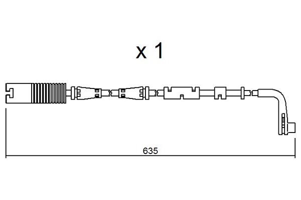 Aisin BPBMK-9205 Warning Contact, brake pad wear BPBMK9205: Buy near me in Poland at 2407.PL - Good price!