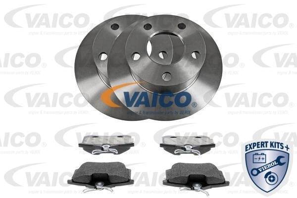 Vaico V10-5842 Brake discs with pads rear non-ventilated, set V105842: Buy near me in Poland at 2407.PL - Good price!