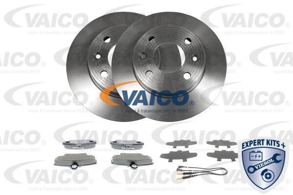 Vaico V46-1242 Brake discs with pads front non-ventilated, set V461242: Buy near me in Poland at 2407.PL - Good price!
