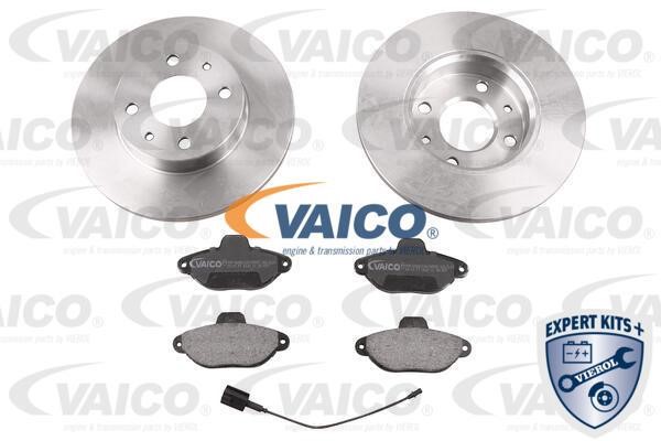 Vaico V24-1174 Brake discs with pads front non-ventilated, set V241174: Buy near me in Poland at 2407.PL - Good price!