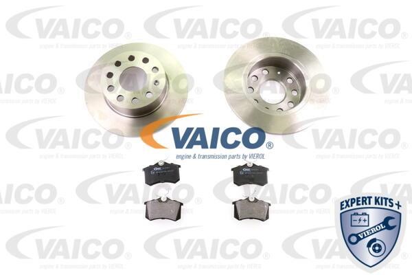 Vaico V1090004 Brake discs with pads rear non-ventilated, set V1090004: Buy near me in Poland at 2407.PL - Good price!