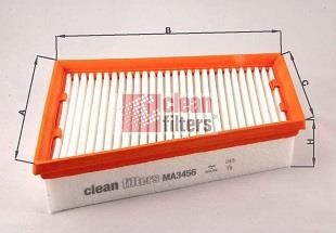 Clean filters MA3456 Воздушный фильтр MA3456: Отличная цена - Купить в Польше на 2407.PL!