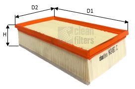 Clean filters MA3496 Воздушный фильтр MA3496: Отличная цена - Купить в Польше на 2407.PL!