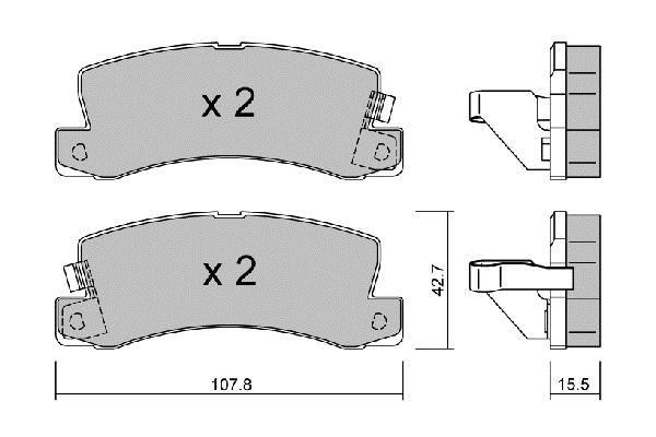 Aisin BPTO2900 Scheibenbremsbeläge, Set BPTO2900: Kaufen Sie zu einem guten Preis in Polen bei 2407.PL!