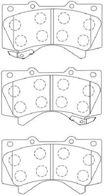 Aisin A1N156 Brake Pad Set, disc brake A1N156: Buy near me in Poland at 2407.PL - Good price!