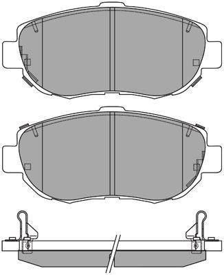 Aisin ASN-2052 Brake Pad Set, disc brake ASN2052: Buy near me in Poland at 2407.PL - Good price!