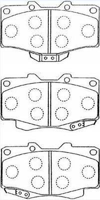 Aisin A1N021 Brake Pad Set, disc brake A1N021: Buy near me in Poland at 2407.PL - Good price!