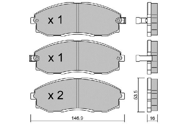 Aisin BPHY-1902 Brake Pad Set, disc brake BPHY1902: Buy near me at 2407.PL in Poland at an Affordable price!