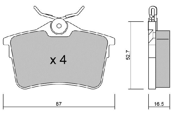 Aisin BPPE-2009 Brake Pad Set, disc brake BPPE2009: Buy near me in Poland at 2407.PL - Good price!