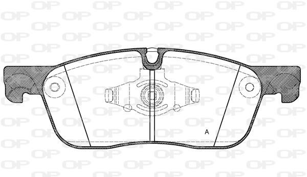 Open parts BPA163300 Brake Pad Set, disc brake BPA163300: Buy near me in Poland at 2407.PL - Good price!