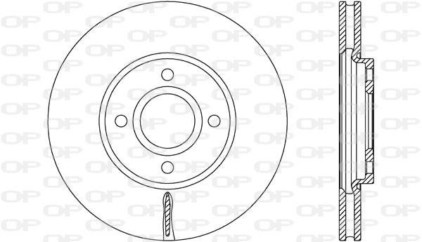 Open parts BDA277720 Диск тормозной BDA277720: Отличная цена - Купить в Польше на 2407.PL!