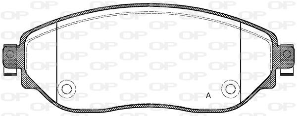 Open parts BPA161708 Тормозные колодки дисковые, комплект BPA161708: Отличная цена - Купить в Польше на 2407.PL!