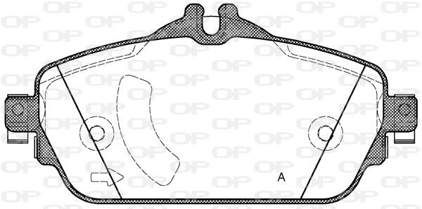 Open parts BPA159208 Brake Pad Set, disc brake BPA159208: Buy near me in Poland at 2407.PL - Good price!