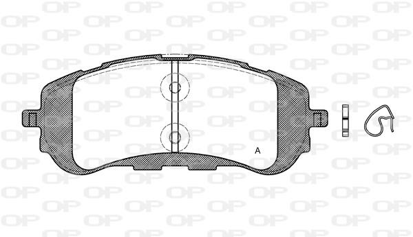 Open parts BPA155900 Brake Pad Set, disc brake BPA155900: Buy near me in Poland at 2407.PL - Good price!