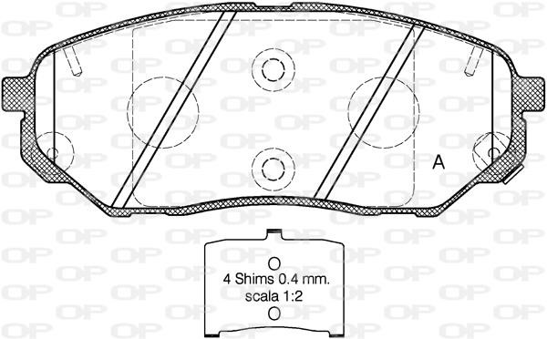 Open parts BPA166102 Klocki hamulcowe, zestaw BPA166102: Dobra cena w Polsce na 2407.PL - Kup Teraz!