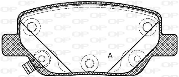 Open parts BPA1700.02 Гальмівні колодки, комплект BPA170002: Приваблива ціна - Купити у Польщі на 2407.PL!