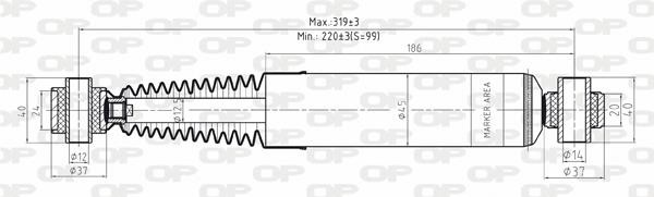 Open parts SAB8175.32 Амортизатор підвіскі задній газомасляний SAB817532: Приваблива ціна - Купити у Польщі на 2407.PL!
