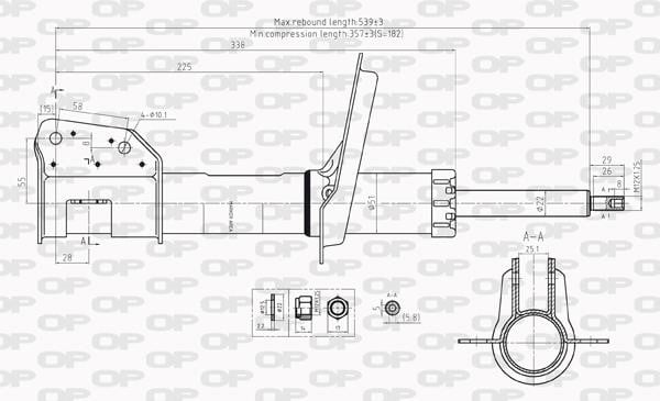 Open parts SAB8216.31 Амортизатор подвески передний газомасляный SAB821631: Отличная цена - Купить в Польше на 2407.PL!