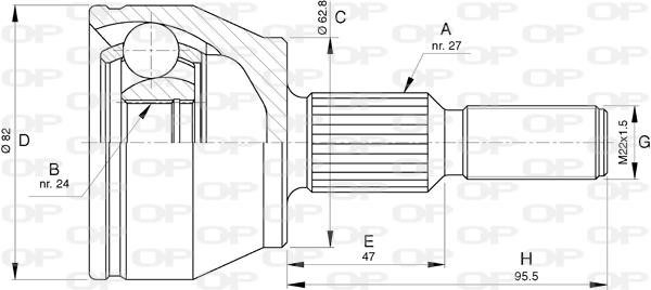 Open parts CVJ5792.10 Gelenksatz, Antriebswelle CVJ579210: Bestellen Sie in Polen zu einem guten Preis bei 2407.PL!