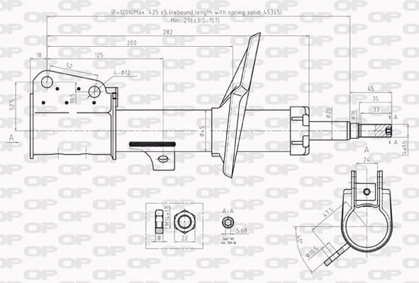 Open parts SAB8213.31 Gasöl-Federdämpfer vorne links SAB821331: Kaufen Sie zu einem guten Preis in Polen bei 2407.PL!