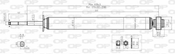 Open parts SAB8058.32 Амортизатор підвіскі задній газомасляний SAB805832: Приваблива ціна - Купити у Польщі на 2407.PL!