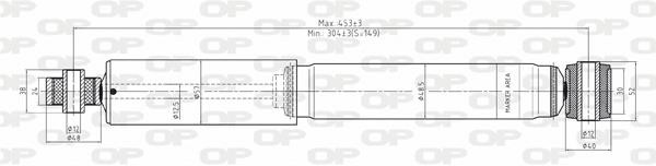 Open parts SAB8089.32 Амортизатор підвіскі задній газомасляний SAB808932: Приваблива ціна - Купити у Польщі на 2407.PL!