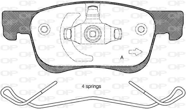 Open parts BPA1580.02 Brake Pad Set, disc brake BPA158002: Buy near me in Poland at 2407.PL - Good price!