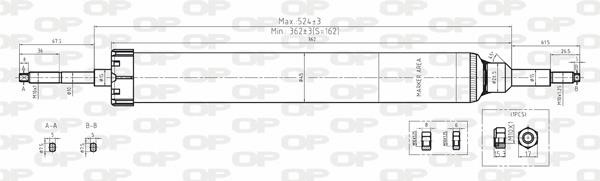 Open parts SAB8109.32 Амортизатор підвіскі задній газомасляний SAB810932: Купити у Польщі - Добра ціна на 2407.PL!