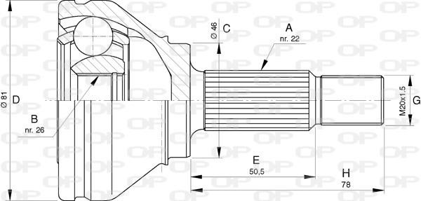 Open parts CVJ5760.10 Joint Kit, drive shaft CVJ576010: Buy near me in Poland at 2407.PL - Good price!