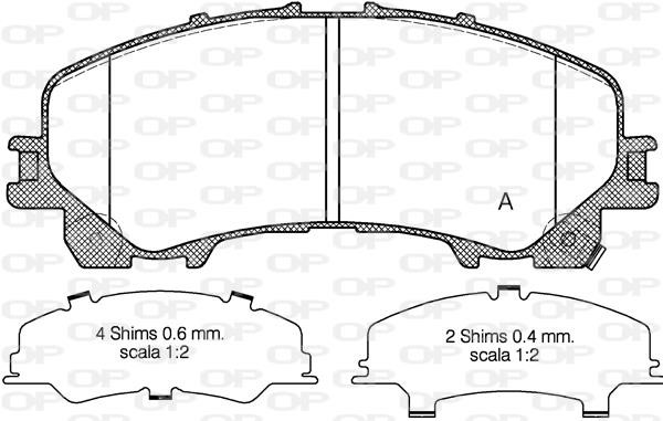 Open parts BPA1407.12 Тормозные колодки дисковые, комплект BPA140712: Отличная цена - Купить в Польше на 2407.PL!