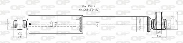Open parts SAB8160.31 Front oil and gas suspension shock absorber SAB816031: Buy near me in Poland at 2407.PL - Good price!
