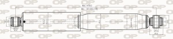 Open parts SAB8284.32 Rear oil and gas suspension shock absorber SAB828432: Buy near me in Poland at 2407.PL - Good price!